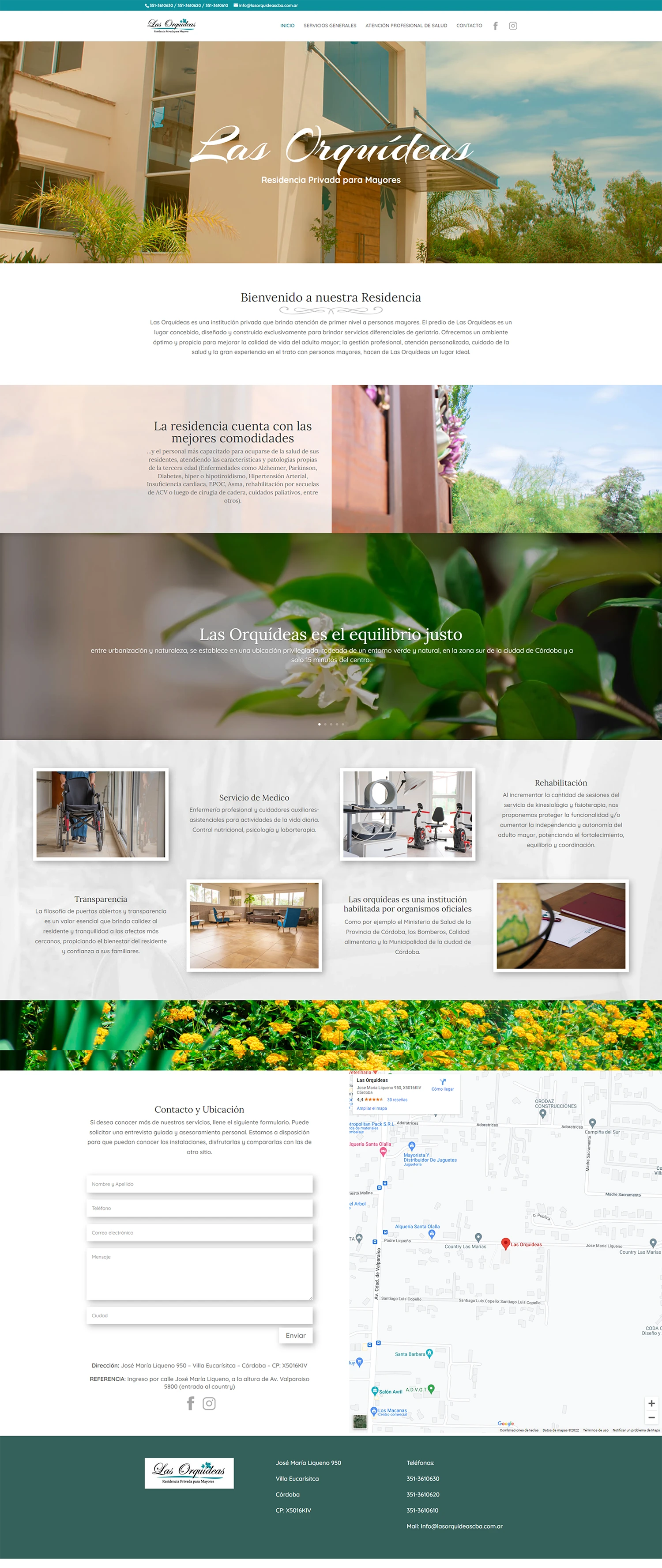 Sitio web Las Orquídeas